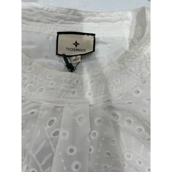 TUCKERNUCK White Eyelet Fontalina Blouse NWT Size Small - Picture 11 of 11